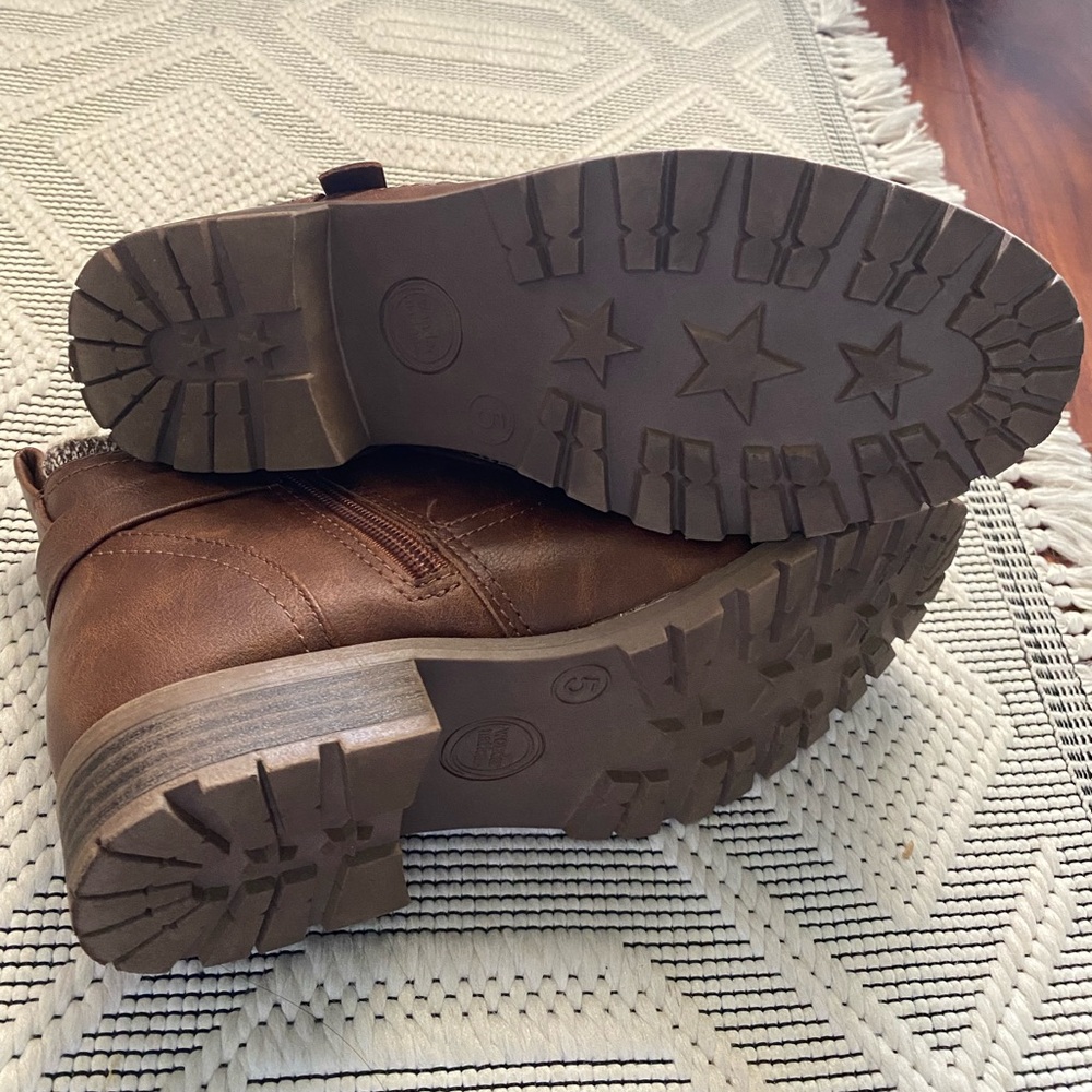 Wonder Nation Big Girls Ankle Boots,SZ5 - Picture 6 of 7